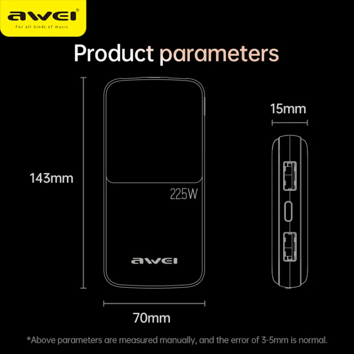 Awei%20P10K%2010000mAh%20Fast%20Charing%20Powerbank%2022.5W%20Power%20Bank%20-%20Image%207