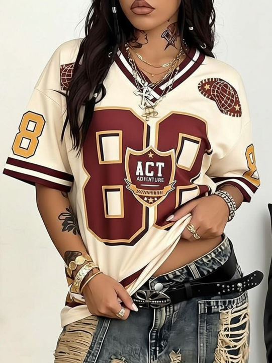 Plus%20size%20women's%20clothing%202025%20new%20V-neck%20digital%20printed%20T-shirt%20pullover%20top%20essential%20for%20daily%20wear%20-%20Image%202
