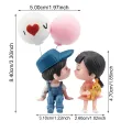 1 pair Car Decoration Cute Cartoon Couples Action Figure Figurines Balloon Ornament Auto Interior Dashboard Accessories Car Acce. 