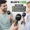 WKSHOP BLUK’S BX-117 Lavalier Microphone Handle Accessories | Professional Mic Handle for Lavalier & Clip Microphones | Noise Reduction Grip | Durable Lightweight Design | Ideal for Vlogging, Interviews, YouTube, TikTok, Podcasting & Content Creation. 