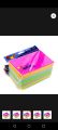 pack of 100 multicolor rectangular sticky notes /notes pads. 