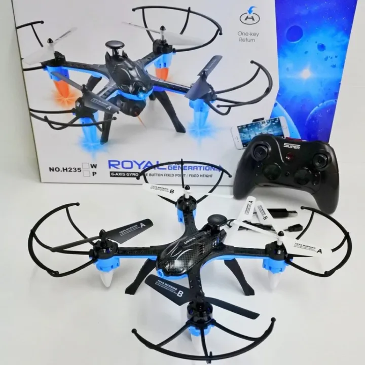 H235 RC Quadcopter Mini Headless Mode 2.4Ghz Gyro Wifi FPV Drone Real-time remote control Altitude with LED for Kids Toys Gift {without camera}