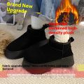 Women's Thick-Soled Snow Boots with Added Padding, Thickened Anti-Slip Short Snow Boots, Warm Soft-Soled Cotton Shoes. 