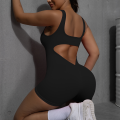 V Back Scrunch Sports Jumpsuit Women Gym Rompers Sleeveless Sportswear Bodysuits Women Casual One-Piece Suit Yoga Clothing. 