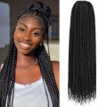 30inch Crochet Box Braids Hair pre looped Goddess Box Braids Crochet Braiding Hair 1/5/7 Packs Crochet Box Braids Synthetic Hair. 
