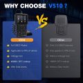 V510 Obd2 Scanner Diagnostic Tool | Battery Tester, Engine Fault Code Reader, Real-Time Data, Dtc Search, Frozen Frame, Scan Tool for All Obdii Protocol Cars since 1996, Battery Not Included..