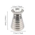 1pc Bar Cocktail Glass Mixed Drink Measure Cup 75ml Stainless Steel Cocktail Shaker 3in1 Measure Jigger Bar Party Accessories.