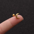 Fashion 316 Stainless Steel Mini Zircon Cartilage Piercing Stud Earring For Women Helix Tragus Piercing women's Body Jewelry 1pc.