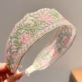 Chinese Ethnic Style Exquisite Embroidered Wing Accessorieide Edge Headband Shattered Bangs Hair Clip Sweet Elegant Style Matchs.