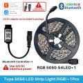 Tuya Smart Life LED Light Strip Bluetooth Control DC12V 5M SMD 5050 54LEDs/M Flexible Rope Lamp For Desktop Screen TV BackLight. 