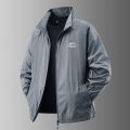 Men Summer Windbreaker Zip Pockets Uv Sun Protection Jackets Breathable Ultraviolet proof Working Clothes Outdoor Skin Thin Coat.