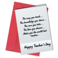 happy Teachers day wishing card. 