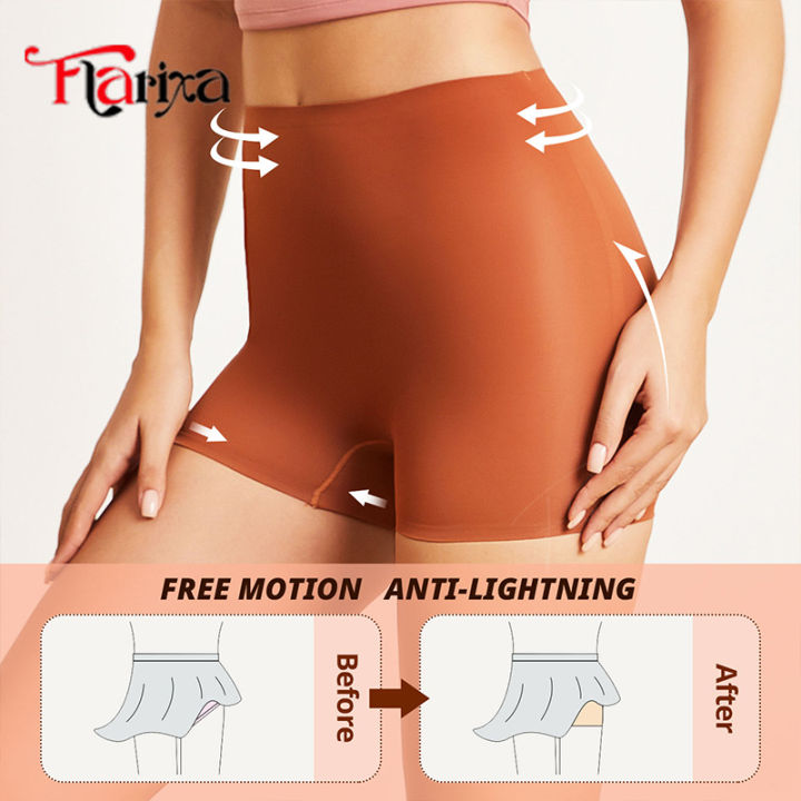Flarixa%20Anti%20Chafing%20Slip%20Shorts%20Women%20High%20Waist%20Safety%20Panties%20Ice%20Silk%20Boyshorts%20Under%20Dress%20Seamless%20Sports%20Boxers%20Underwear%20-%20Image%205