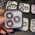 2-3pcs Luxury Diamond Camera Protector For iPhone 16 15 14 13 12 Pro Max Plus Glitter Ring Lens Glass Back Lens Cap Shinny Cover. 