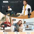 Wireless Lavalier Microphone Portable Audio Video Recording Mini Megaphone for iPhone Android Live Broadcast Gaming Phone Mic. 