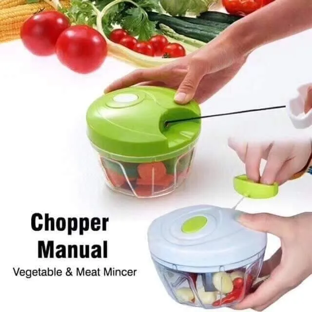 Easy Spin Quick Cutter - Vegetable Fruit Nut Onion Chopper, Hand Meat Grinder Mixer Food Processor Food Processer, Choppers, Chopper Vegetable Cutter, Vegetable Tools (Multi Color)