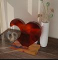 diy heart resin art. 