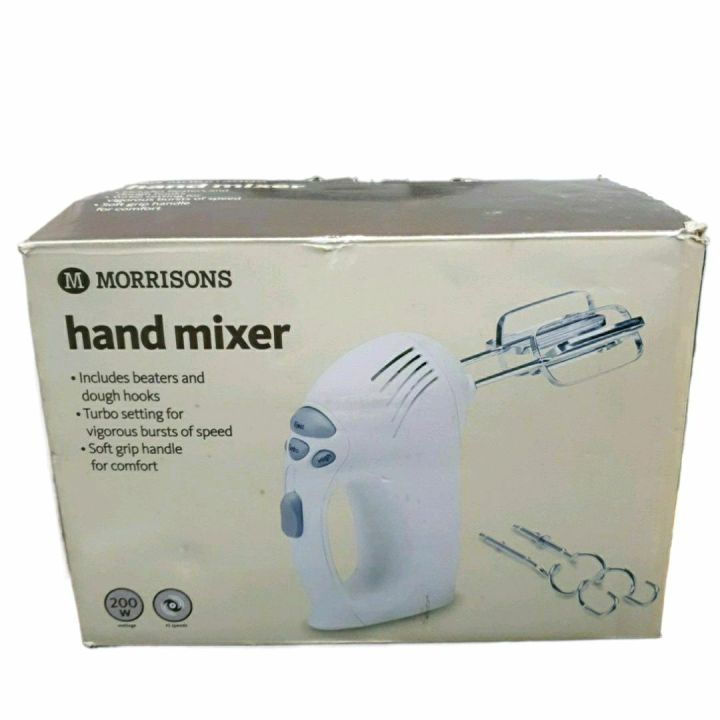 (H). MORRISONS ELECTRIC HAND MIXTURE 200 W ,10 SPEEDS ( excellent condition with box)