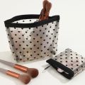 Nylon Mesh Cosmetic Bag Zipper Heart Shaped Toiletry Organizer Makeup Bags Multifunctional Women Lipstick Key Coin Purse Pouch.