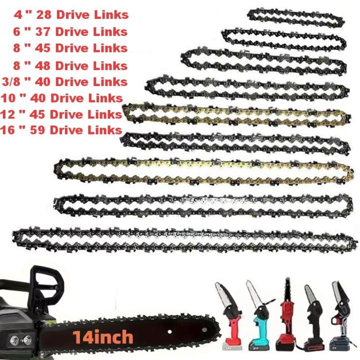 4/6/8/10/12/14/16-Inch 325 Pitch 058 Gauge Chainsaw Chain 28/37/33/45 ...