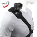 360° Shoulder Strap Mount Chest Harness Adapter For  Hero 13 12 11 10 9 8 7 6 5 4 3+ 3 Black Edition  Yi. 