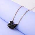 Luxuria Gold Stylish Duck Pendant Swan Chain Necklace For Women's & Girls. 