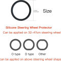 Advanced anti-skid silicone steering wheel cover with elastic stretch to enhance internal design and comfortable grip accessorie. 