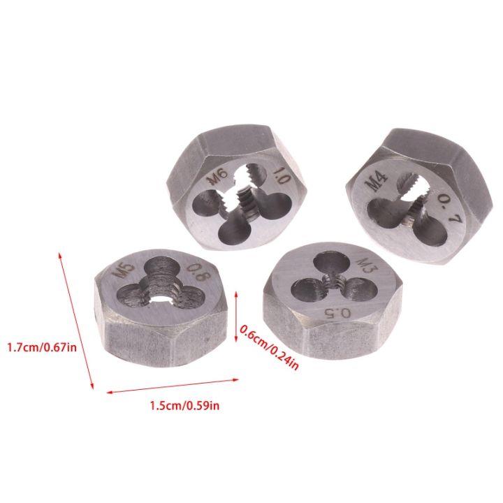 M5 Thread Die HOT! Metric Thread Hexagon Die Hex Cutting Threads Screw Hexagonal Dies ...