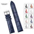 Soft Wrist Watch Bands Comfortable Leather Watch Strap 12/14/16/18/20/22/24 mm Watch Pin buckle Band. 