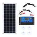 Solar Kit 1000W Solar Panel 12V 10A-100A Controller Solar Panel RV Cell Car Charger Outdoor Battery Supply for Phone Camping.