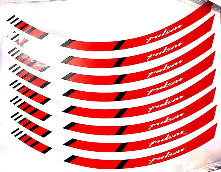 Bike Ring Sticker Pulsar, Yamaha, Suzuki,Discover bike ring sticker 1 set
