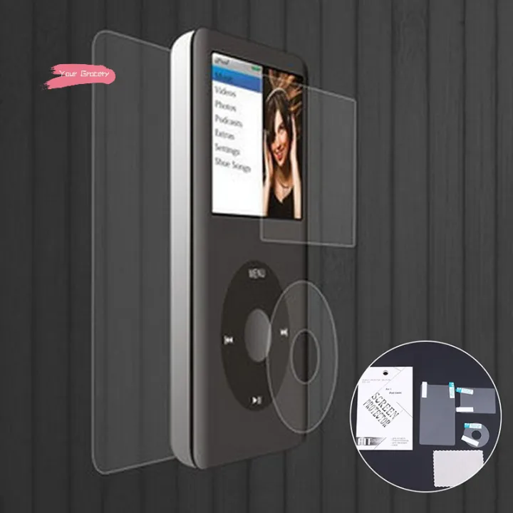 Clear%20Protector%20Film%20for%20iPod%20Classic%206th%207th%20Gen%2080GB%20120GB%20160GB%20Protective%20Film%20Set%20-%20Screen%20+%20Turntable%20+%20Back%20Cover%20-%20Image%205