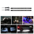 2pcs Universal Waterproof Trunk Engine Hood Foot Lights DIY Car Motorcycle Ambient Lighting Styling Led Day Light Strip 12V. 