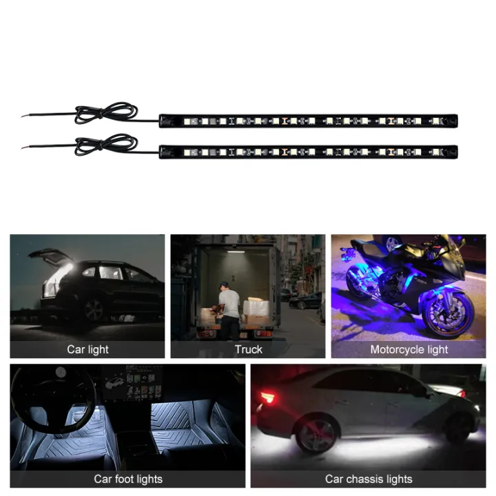 2pcs%20Universal%20Waterproof%20Trunk%20Engine%20Hood%20Foot%20Lights%20DIY%20Car%20Motorcycle%20Ambient%20Lighting%20Styling%20Led%20Day%20Light%20Strip%2012V%20-%20Image%202