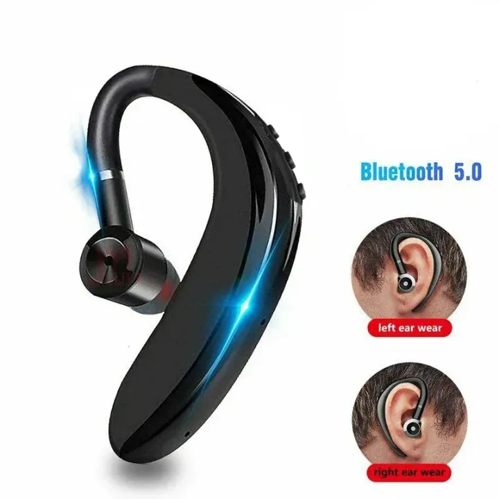 S109 Wireless Bluetooth 5.0 Universal Hook Earphones Sports Business Single Ear Headset Handsfree headphones With Mic By Choice