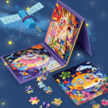 Kids Magnetic Wooden Puzzle Cartoon Pattern Busy Quiet Book Jigsaw Puzzles Game Kids Montessori Educational Toys for Children. 