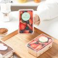 10pcs Disposible Transparent Plastic Hinged Takeout Containers Food Packaging Boxes Suitable For Desserts Cakes CookiesSalad.
