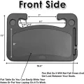 Steering Wheel Dining Food Tray for Car Driver and Passenger Car Table Desk Tray / Vehicle Seat Mount Laptop Desk. 