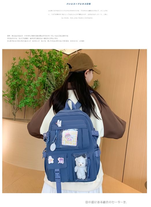 Cute%20Canvas%20Backpack%20for%20Teenage%20Girls%20with%20Multi%20Pockets%20and%20Waterproof%20Nylon%20Material%2042cm%20-%20Image%206