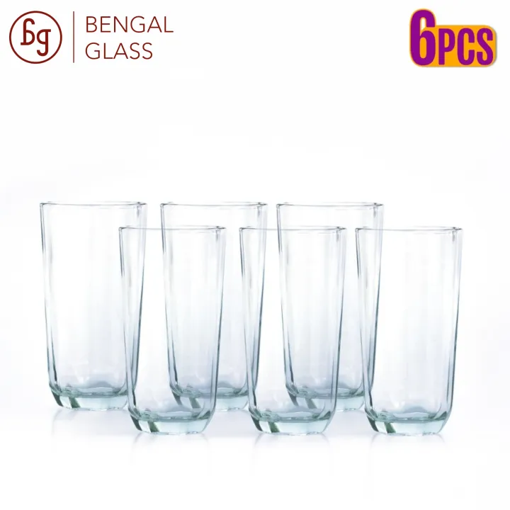 Bengal Glass | Topaz Drinking Glass – 6pcs Set | 315 ml Durable ...