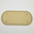 22x10cm Long Bottom for Knitted Bag PU Leather Bag Base Handmade Bottom with Holes Diy Crochet Bag Bottom Accessories.