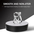 Motorised Rotating Mirror Display Stand,360 Degree Turntable, Jewellery Holder,USB Power Supply, Rotating Shooting, Three Speeds.