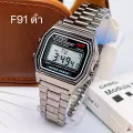 Casio F91 watch women wristwatch casual digital wrist watch stainless steel watch dial 25-38mm function free Casio box. 