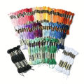 12PCS Cross Stitch Thread 8 Meters Embroidery Threads Floss Home Sewing Craft Thread DMC Rainbow Gradient Color. 