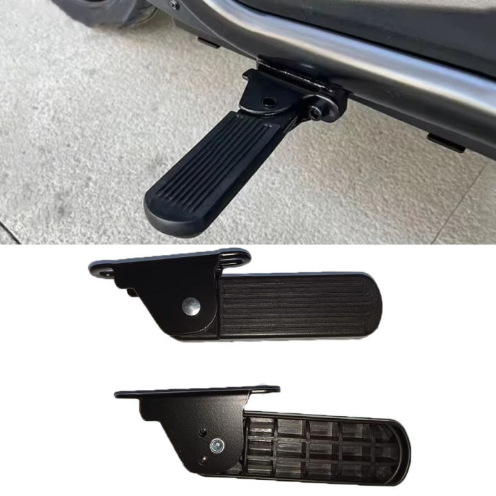 1 Pair Universal Motorcycle Bike Foldable Pedals 5/7cm Rear Seat Foot Support Pad Pedal  Electric Vehicle Rear Foot Pedals