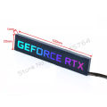 Computer Case GPU Side Panel RGB RTX AMD Graphics Card VGA Lightboard Backplate 5V 3Pin ARGB M/B AURA SYNC.
