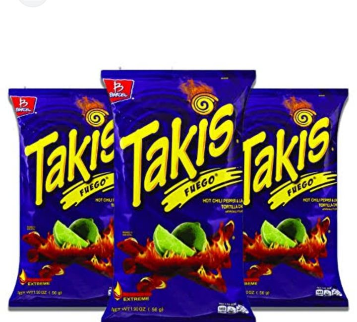 Takis Fuego Flavored Tortilla

Chips - 56g ( Pack of 3)