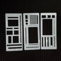 3/9 Pack Handmade Flexible Record Template – Multifunctional Mylar Stencils for Journal/Scrapbooking/Daily Planning & Drafting. 
