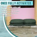 Water Activated Sandbags  Flood Barrier Bags Reusable Flood Dam Bags For Home Garage Door Basement Absorbent Sandless Sandbag. 