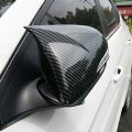 Hyundai Elantra side mirror cover carbon fiber batman style. 
